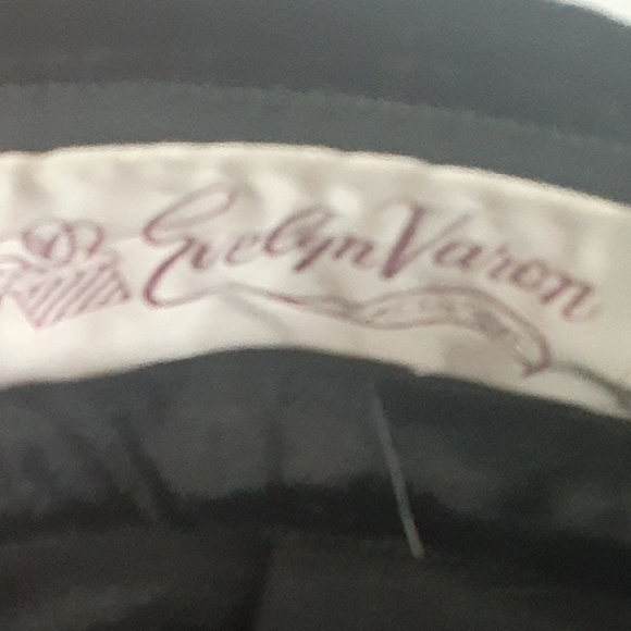 Vtg Evelyn Varon Black Velour Hat - Picture 5 of 5